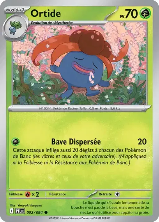 Carte Pokémon Ortide 002/094 Commune Flammes Fantasmagoriques