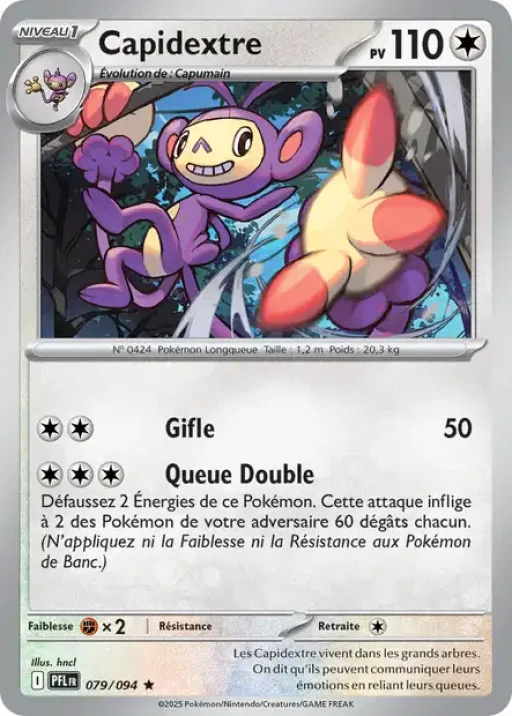 Carte Pokémon Capidextre 079/094 Rare Flammes Fantasmagoriques