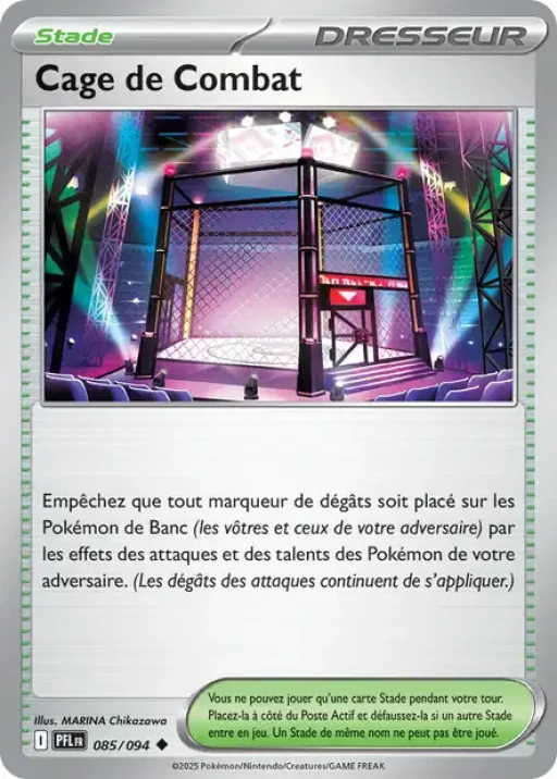 Carte Pokémon Cage de Combat 085/094 Peu Commune Flammes Fantasmagoriques