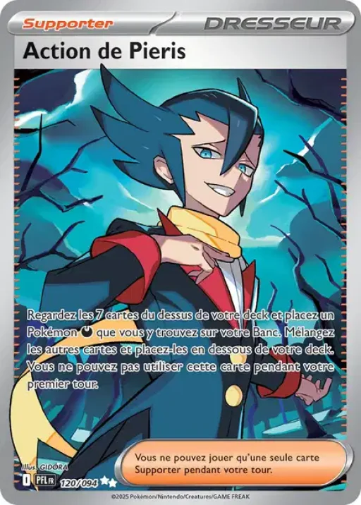 Carte Pokémon Action de Pieris 120/094 Ultra Rare Flammes Fantasmagoriques