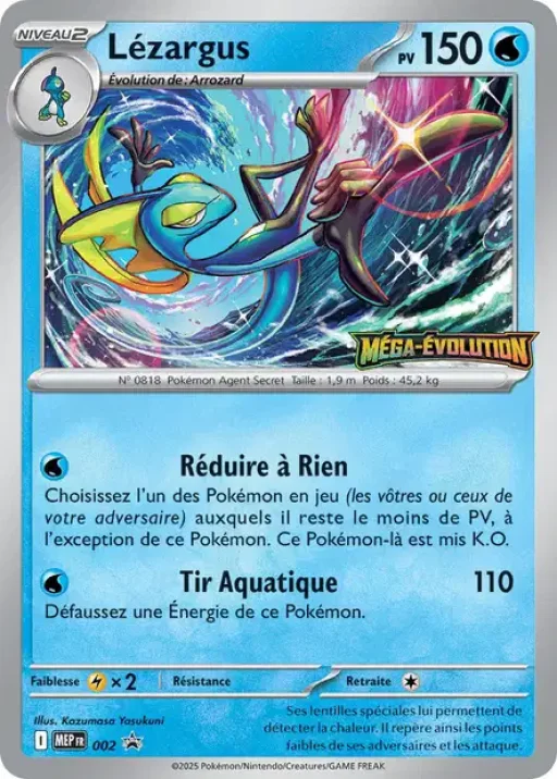Carte Pokémon Lézargus 002 Sans Rareté MEP Black Star Promos