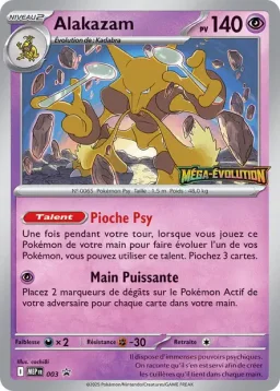 Carte Pokemon Alakazam #003